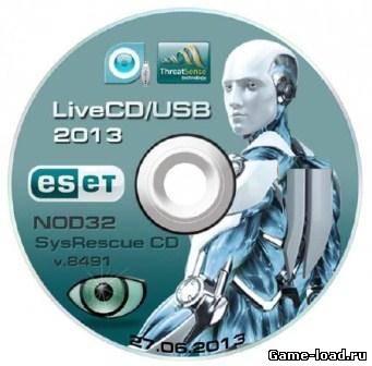 ESET NOD32 LiveCD + LiveUSB v.8491 (2013/Rus)