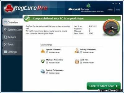 ParetoLogic Regcure Pro v.3.1.3.0 x86/x64 (2012/ENG/PC/Win All)