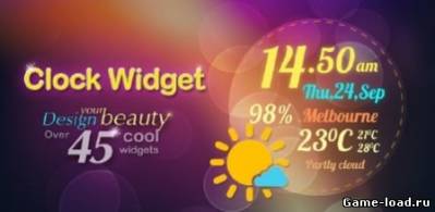 Beautiful Clock Widget v.1.4 (2012/RUS/OS Android)