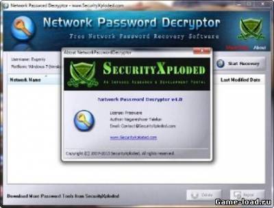 Network Password Decryptor v.6.0 (2013/Eng)