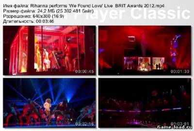 Rihanna — We Found Love (Live BRIT Awards 2012 )